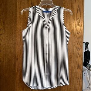 APT. 9 black/white striped blouse